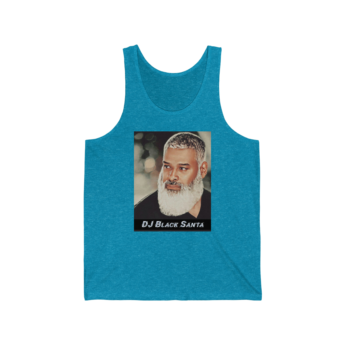 DJ BLACK SANTA – Favorite DJ – Unisex Jersey Tank - Image 5