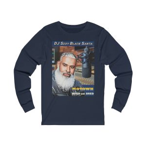 DJ Sexy Black Santa - Motown Born and Bred - Unisex Jersey Long Sleeve Tee