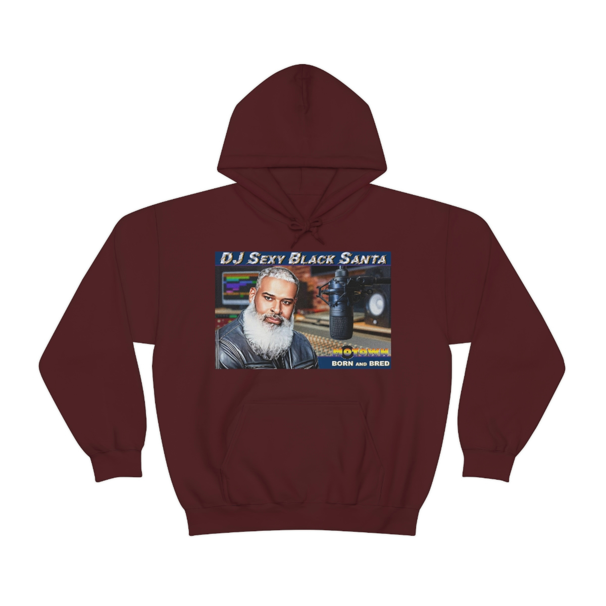 DJ Sexy Black Santa - Motown Born and Bred - Unisex Heavy Blend™ Hooded Sweatshirt - Image 33