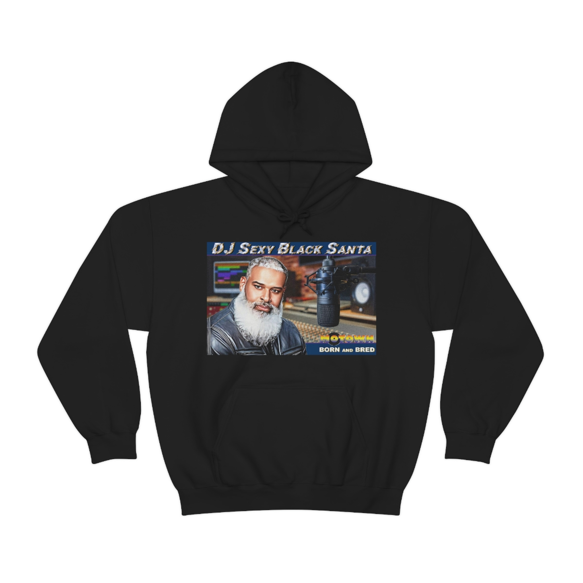 DJ Sexy Black Santa - Motown Born and Bred - Unisex Heavy Blend™ Hooded Sweatshirt - Image 17