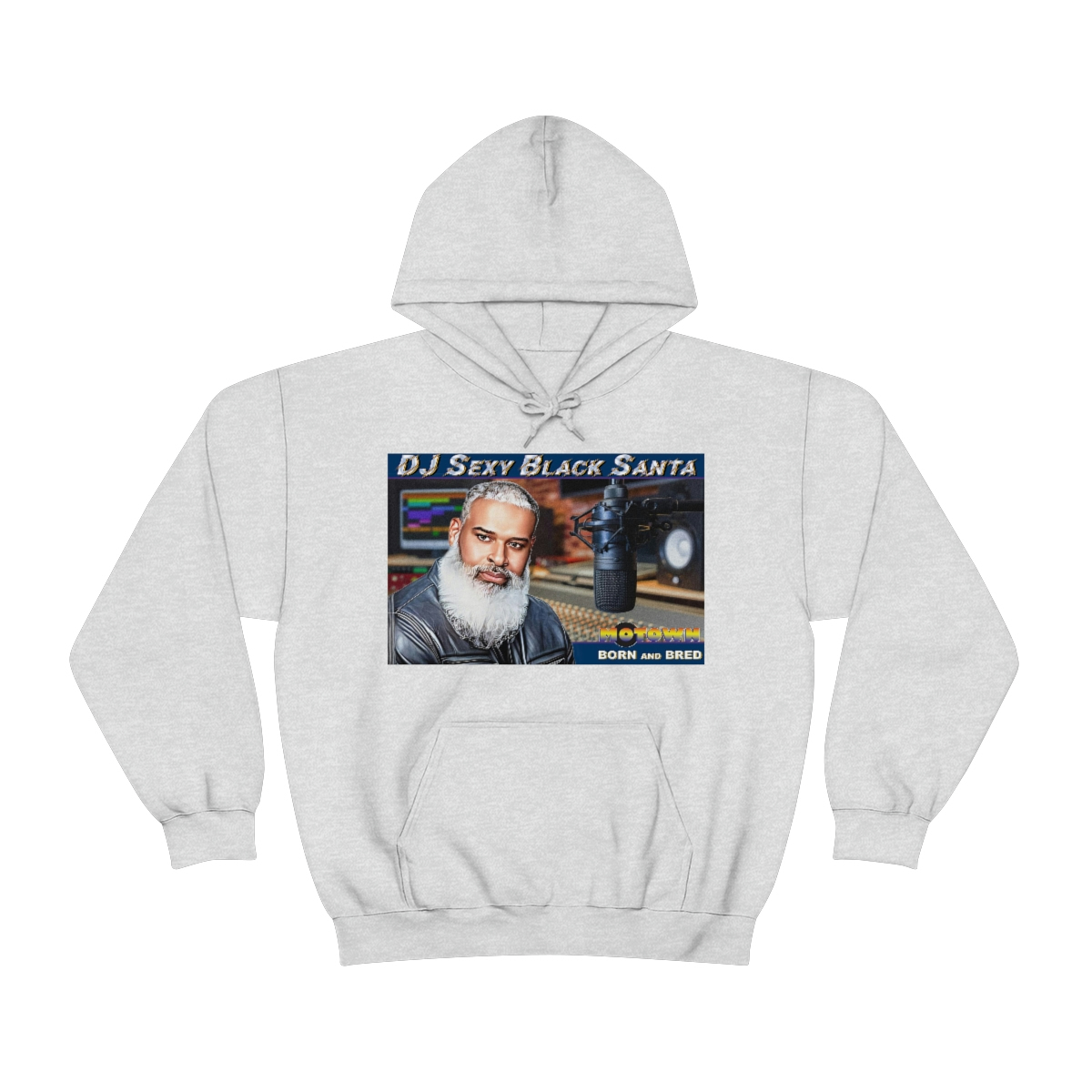 DJ Sexy Black Santa - Motown Born and Bred - Unisex Heavy Blend™ Hooded Sweatshirt