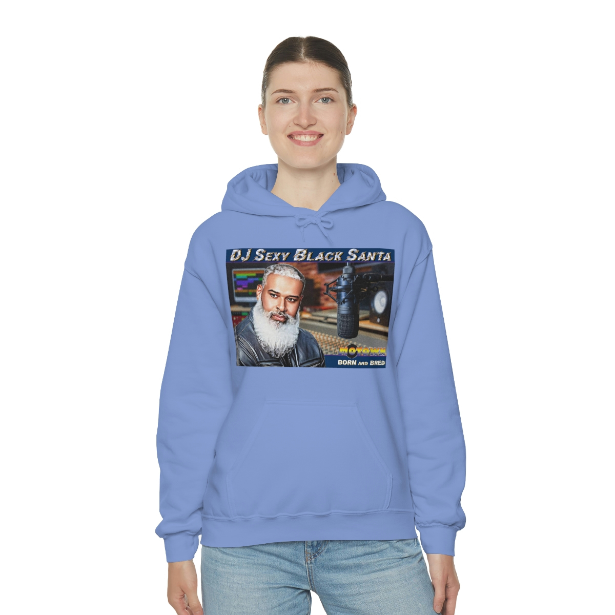 DJ Sexy Black Santa - Motown Born and Bred - Unisex Heavy Blend™ Hooded Sweatshirt - Image 60