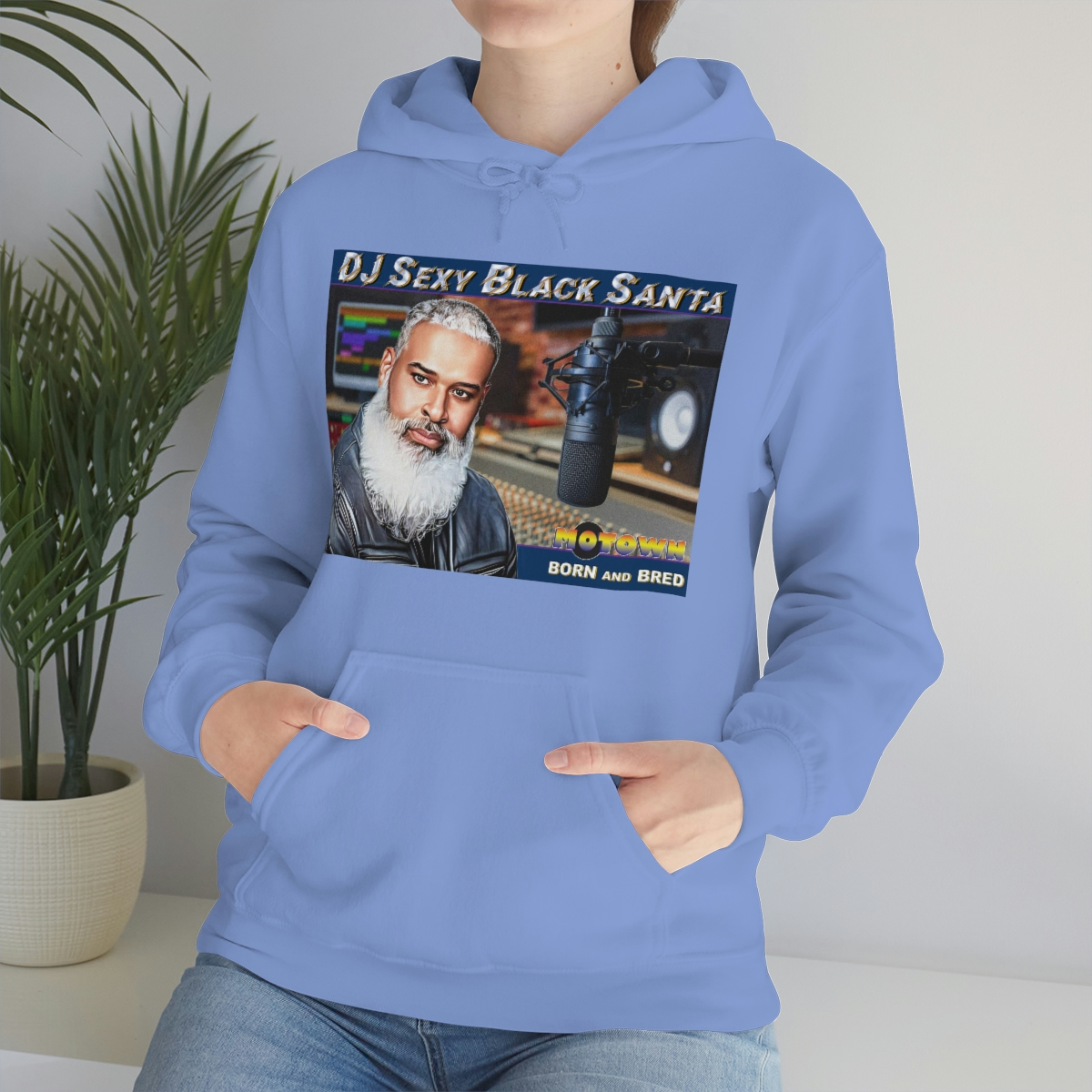 DJ Sexy Black Santa - Motown Born and Bred - Unisex Heavy Blend™ Hooded Sweatshirt - Image 62