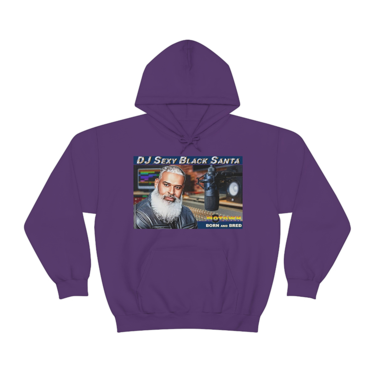 DJ Sexy Black Santa - Motown Born and Bred - Unisex Heavy Blend™ Hooded Sweatshirt - Image 65
