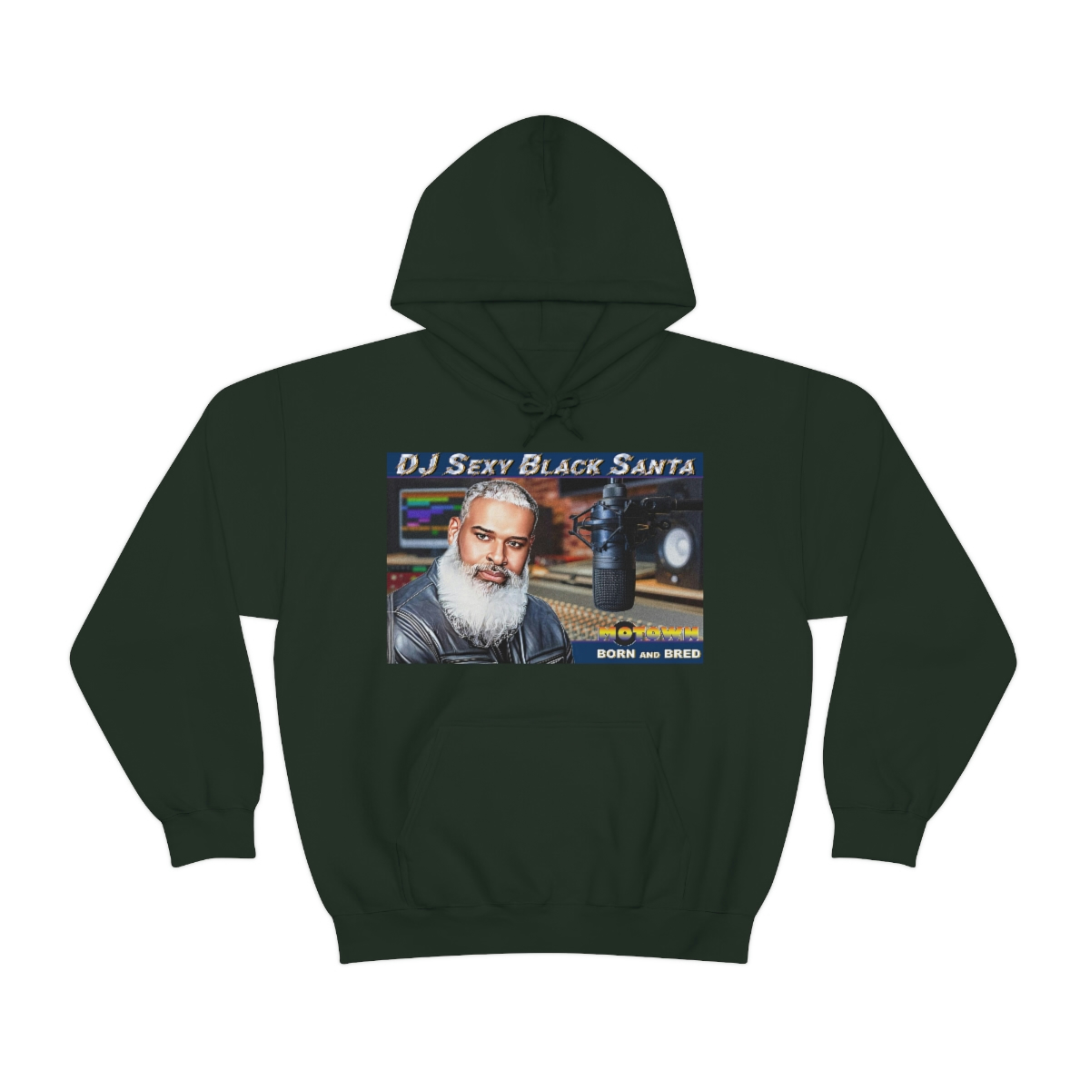 DJ Sexy Black Santa - Motown Born and Bred - Unisex Heavy Blend™ Hooded Sweatshirt - Image 41