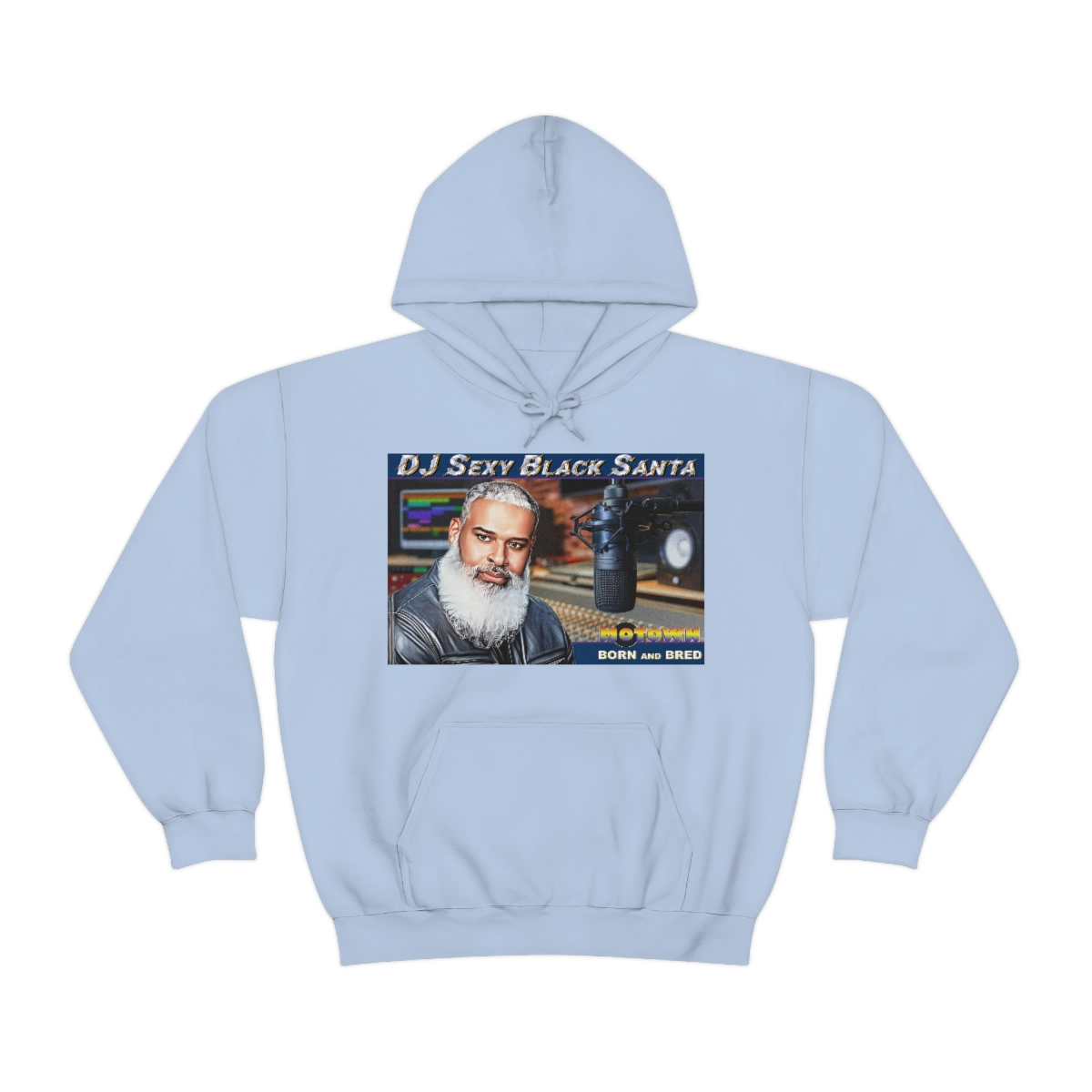 DJ Sexy Black Santa - Motown Born and Bred - Unisex Heavy Blend™ Hooded Sweatshirt - Image 49