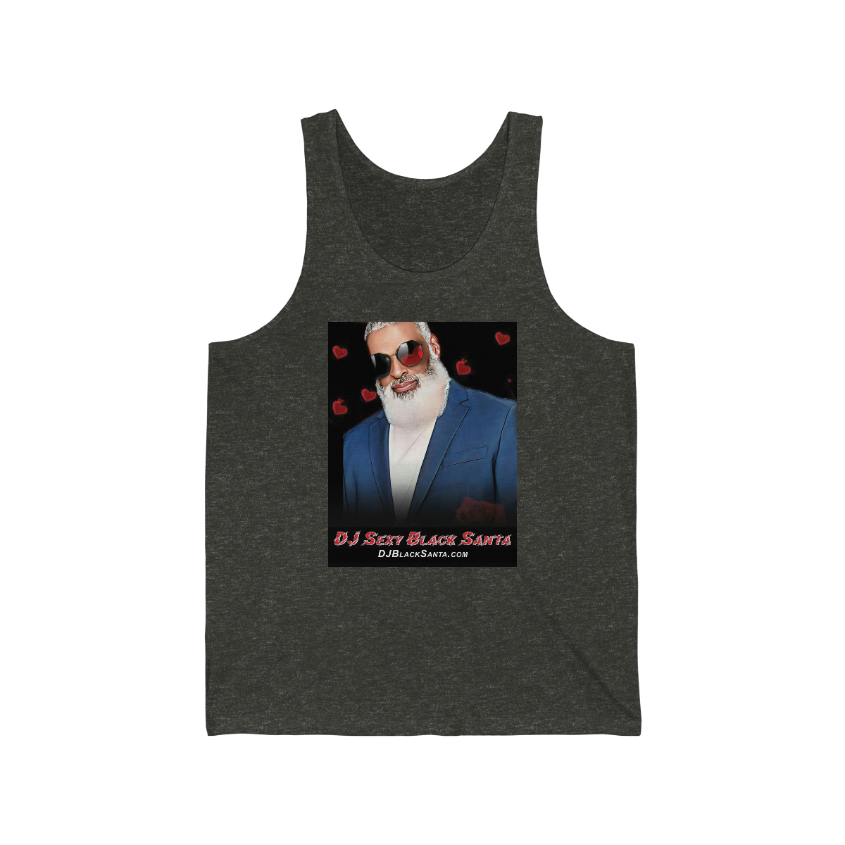 DJ SEXY BLACK SANTA – Your Valentine DJ - Unisex Heavy Cotton Tee - Image 3