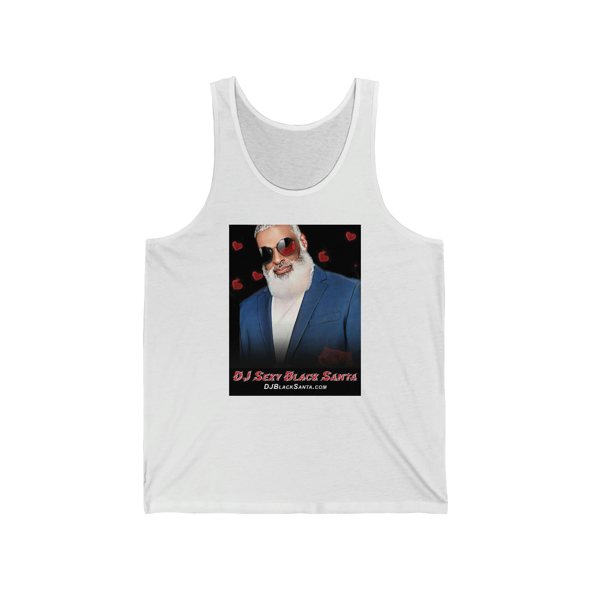 DJ SEXY BLACK SANTA – Your Valentine DJ - Unisex Heavy Cotton Tee - Image 2