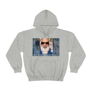 DJ Sexy Black Santa - Sun Glasses - Unisex Heavy Blend™ Hooded Sweatshirt